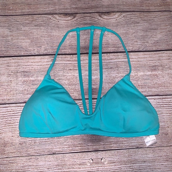 Plumeria Swimwear Swim Plumeria Swimwear Bikini Top Turquoise S